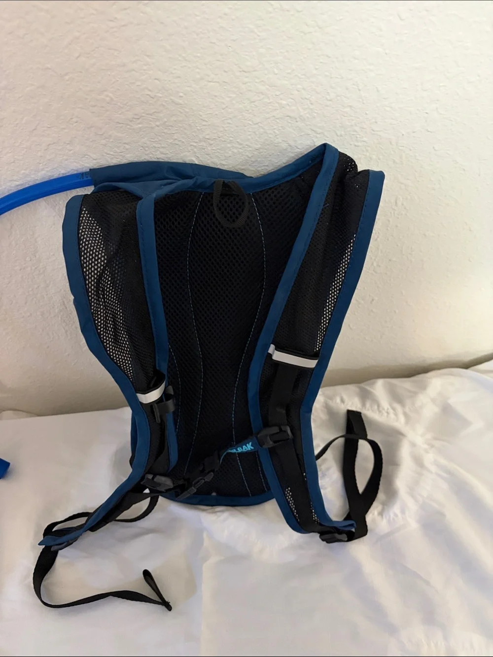CamelBak Blue Hydration Backpack with Bright Blue Tube